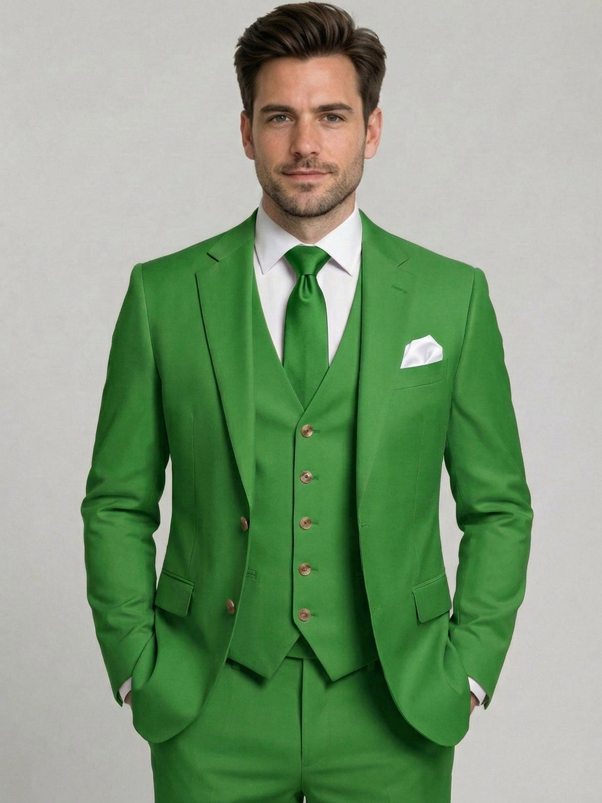 Dorvelli | Men's Two-Button 3-Piece Suit