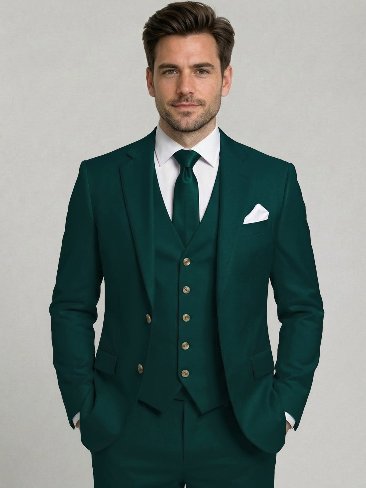 Dorvelli | Men's Two-Button 3-Piece Suit