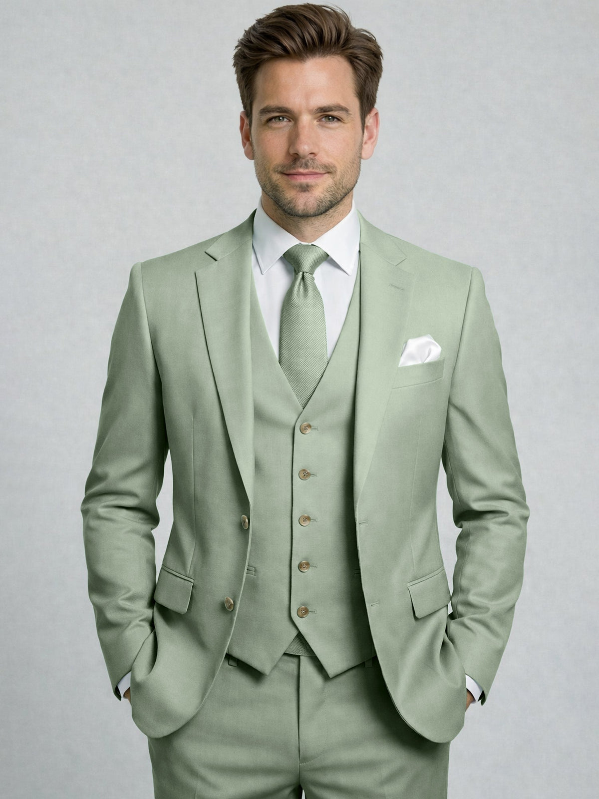 Dorvelli | Men's Two-Button 3-Piece Suit