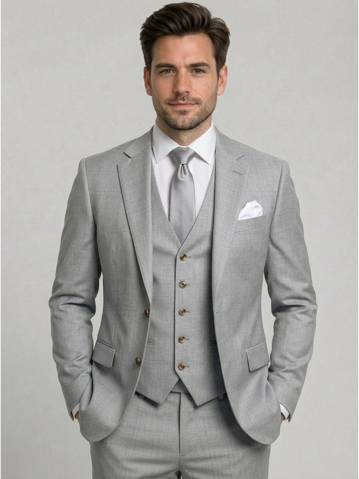 Dorvelli | Men's Two-Button 3-Piece Suit