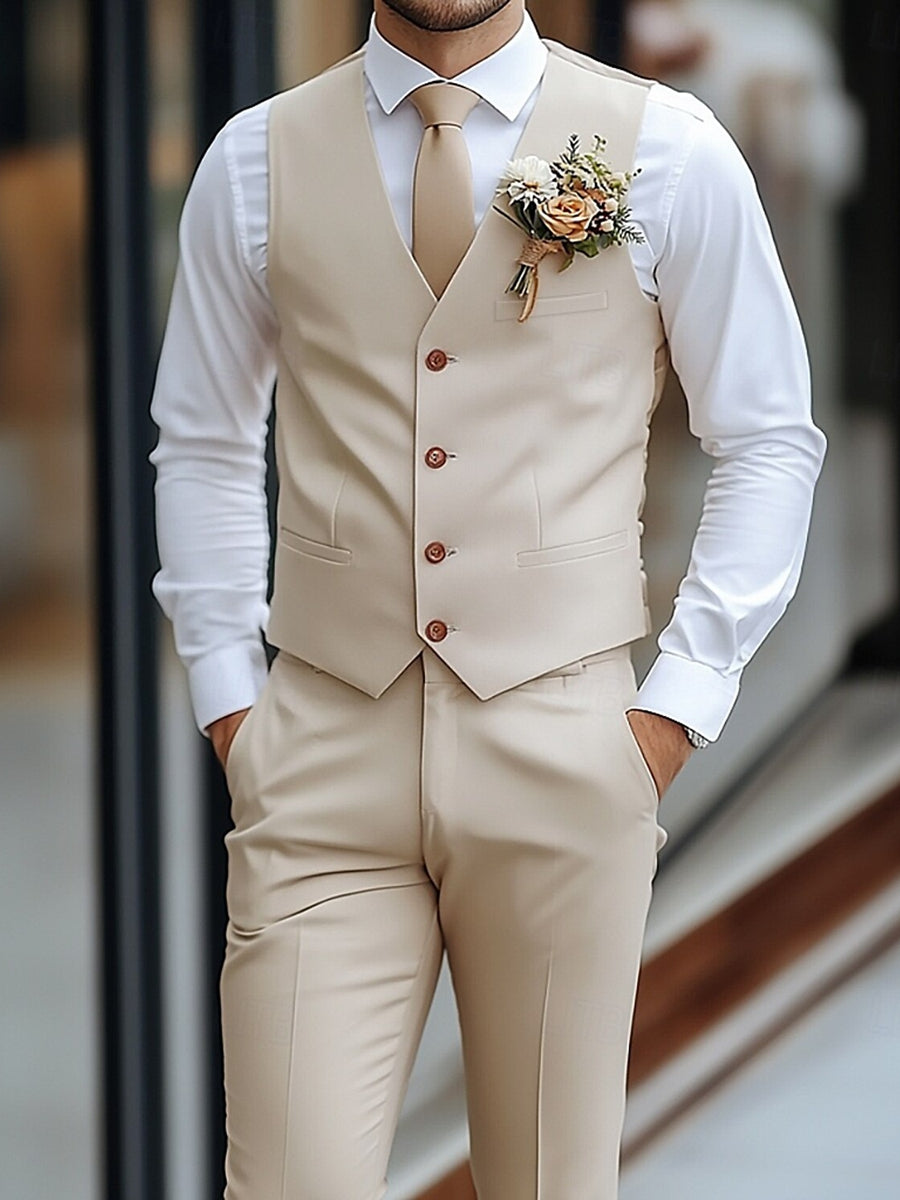 Dorvelli | Men's V-Neck Two-Piece Suit