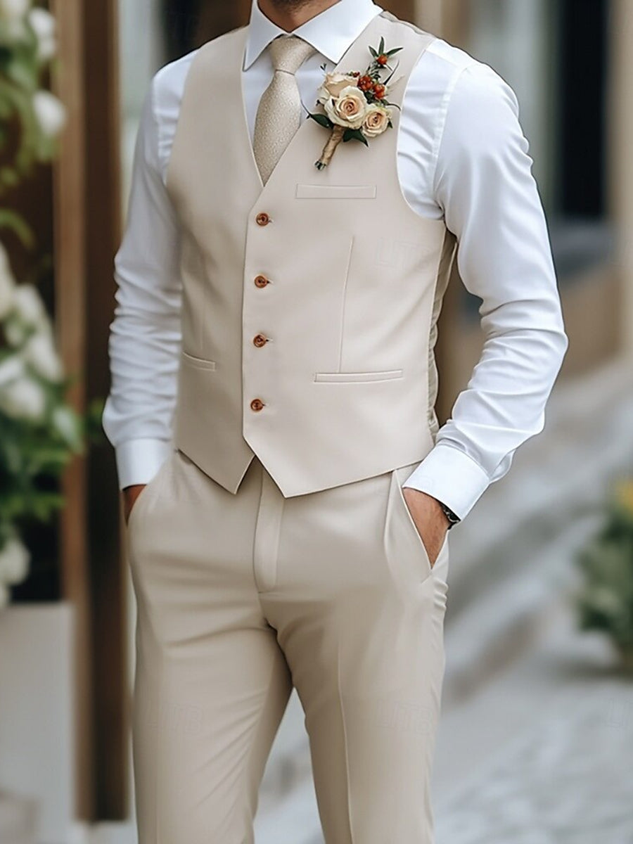 Dorvelli | Men's V-Neck Two-Piece Suit