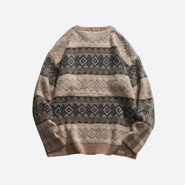 Dorvelli | Men’s Vintage Winter Jacquard Sweater