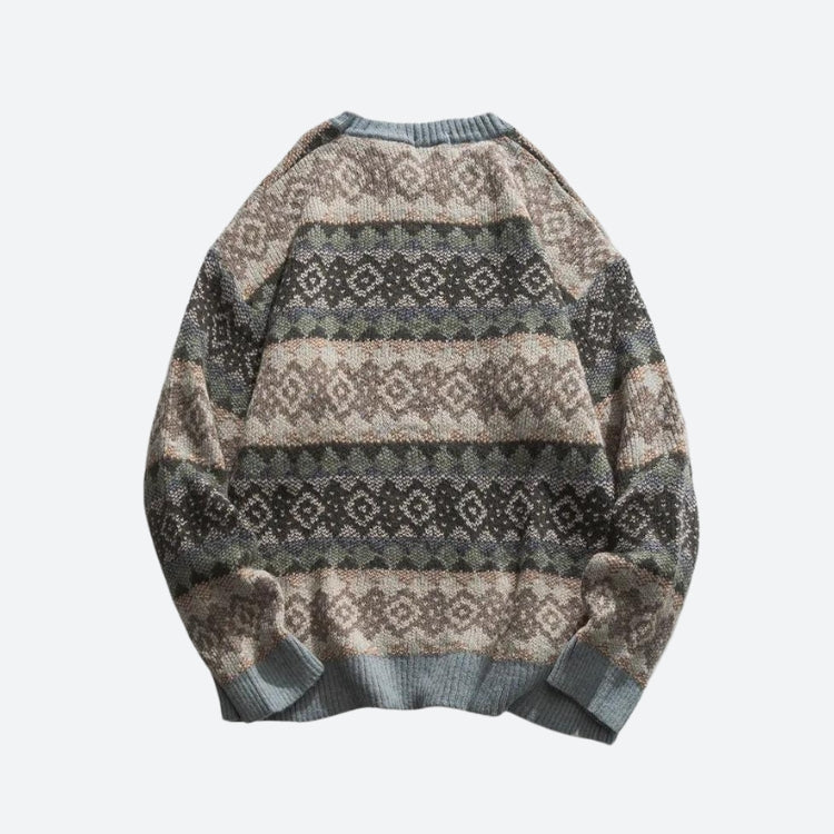 Dorvelli | Men’s Vintage Winter Jacquard Sweater
