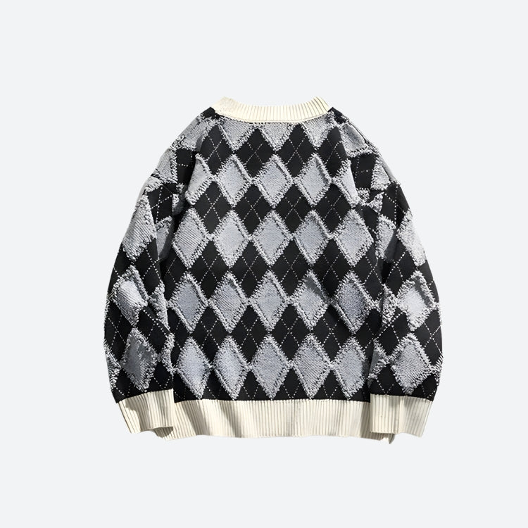 Dorvelli | Men's Winter Argyle Sweater