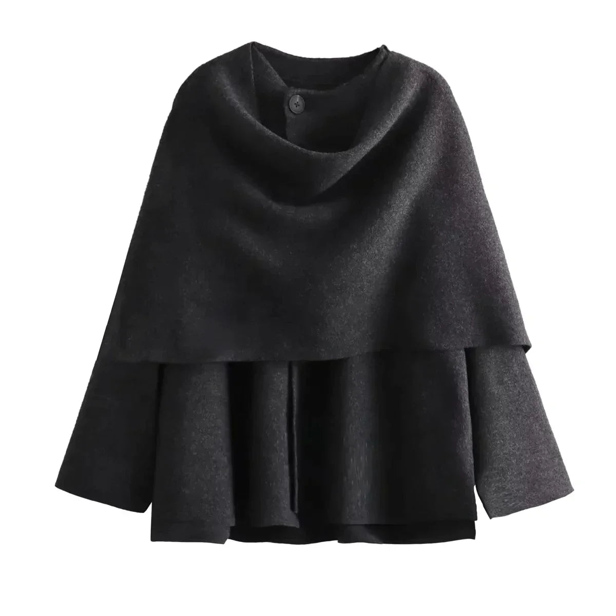 Dorvelli | Women’s Asymmetrical Scarf Oversized Coat