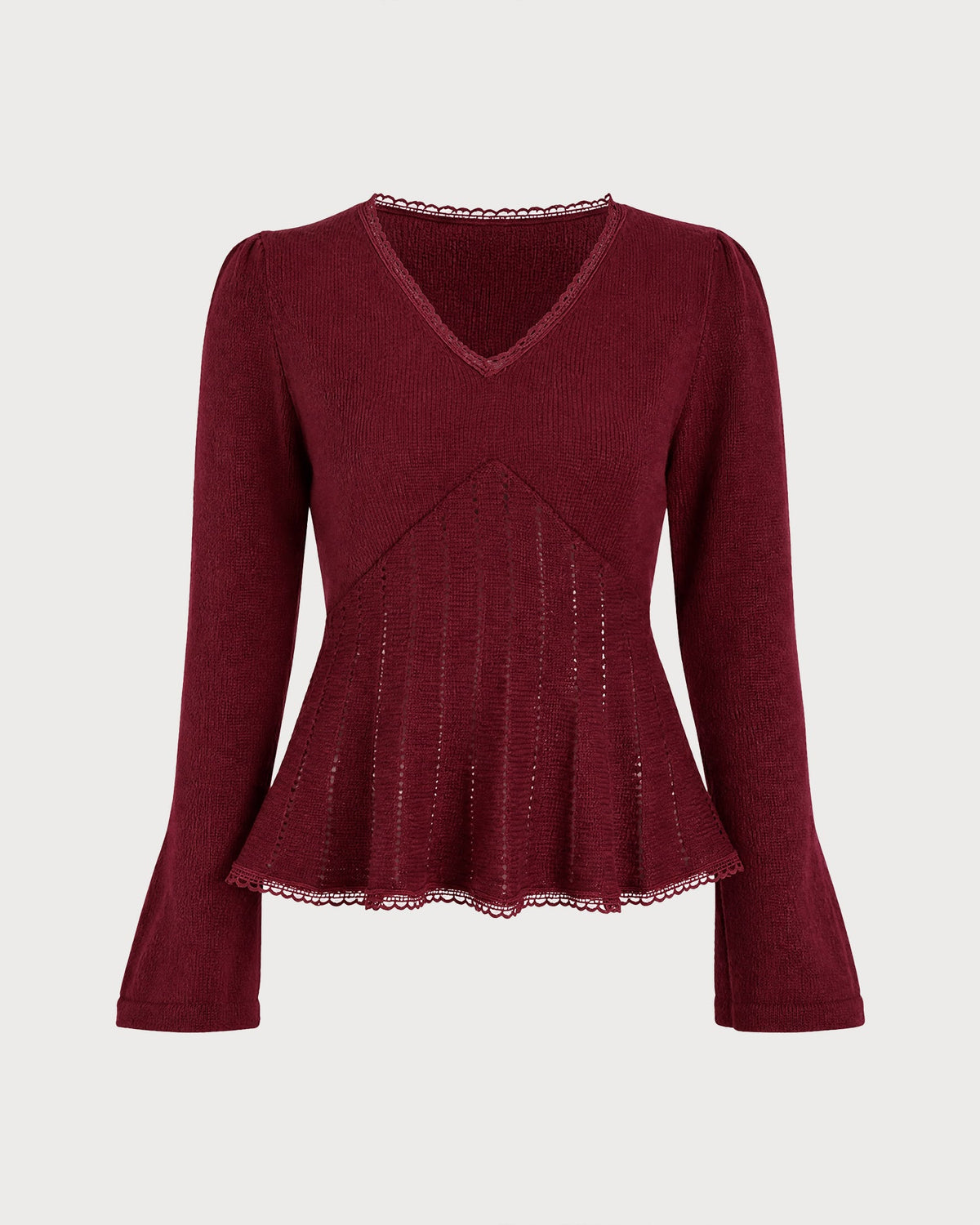 Dorvelli | Women’s Bell Sleeve Lace Sweater