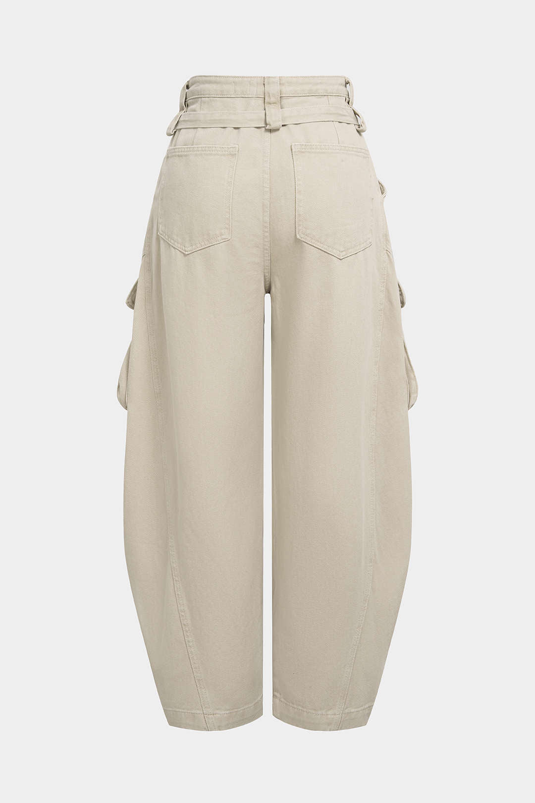 Dorvelli | Women's Belted Pocket Wide Leg Jeans