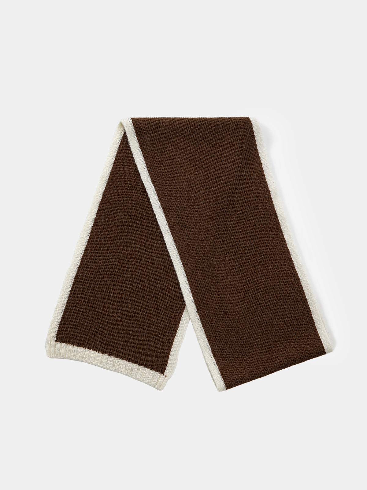 Dorvelli | Women’s Brown Knit Wool Scarf