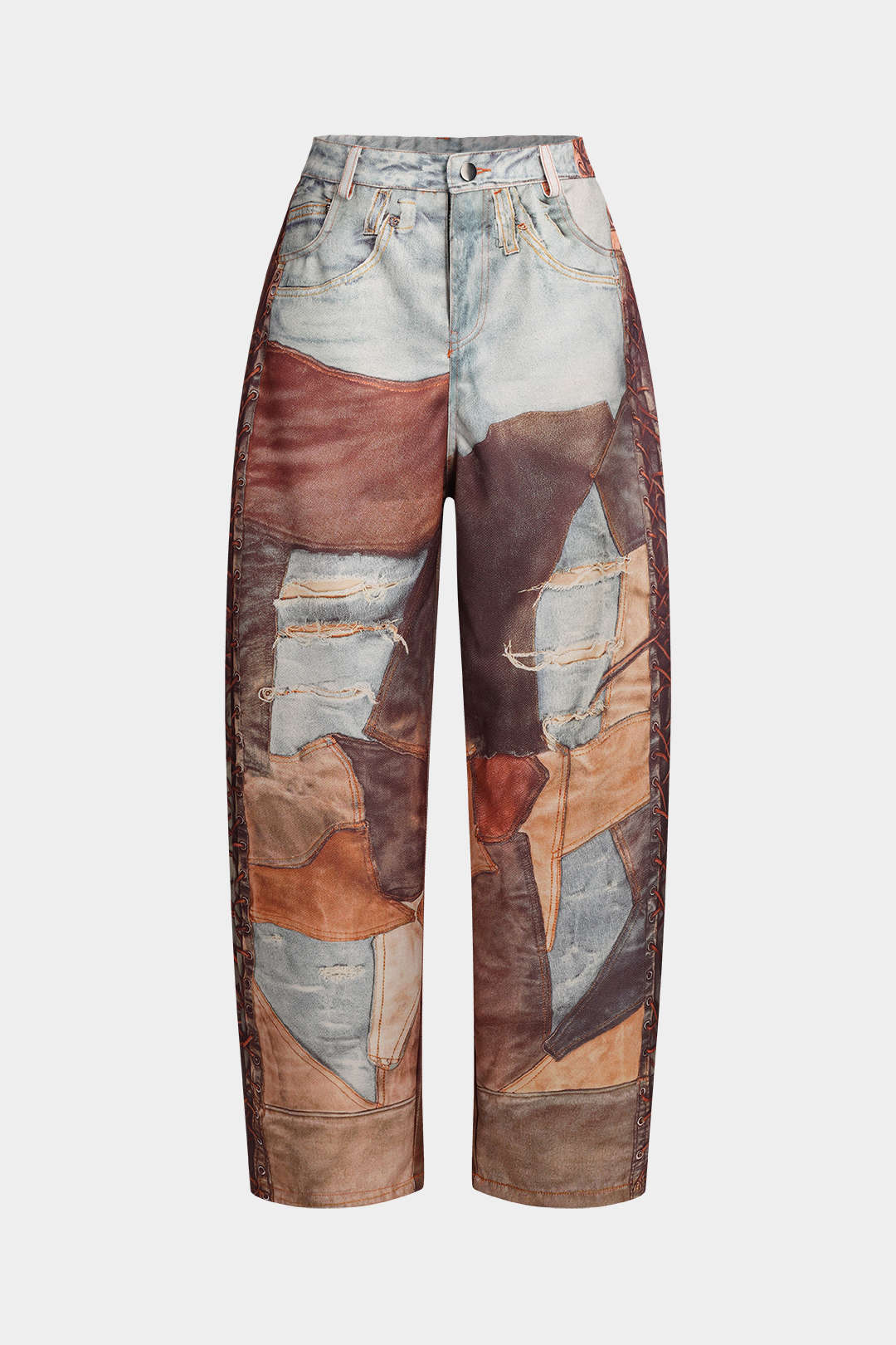 Dorvelli | Women's Button Detail Wide Leg Trousers
