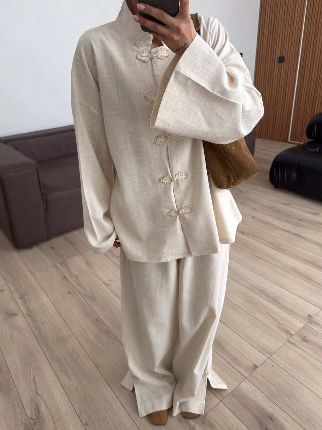 Dorvelli | Women's Button Shirt and Pants Set