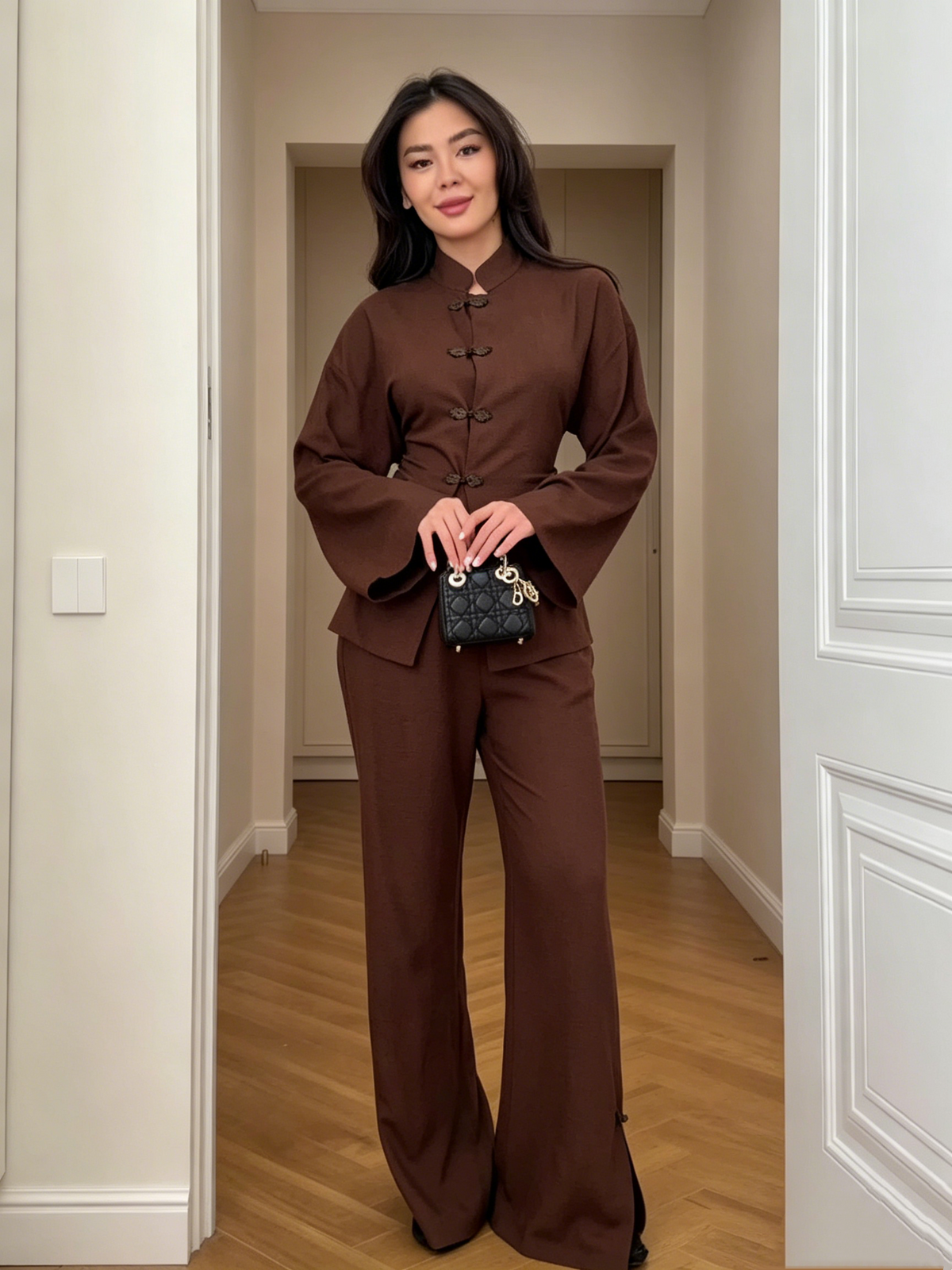 Dorvelli | Women's Button Shirt and Pants Set