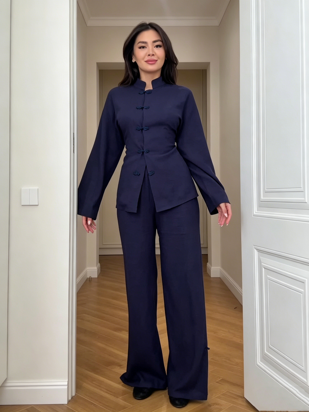 Dorvelli | Women's Button Shirt and Pants Set