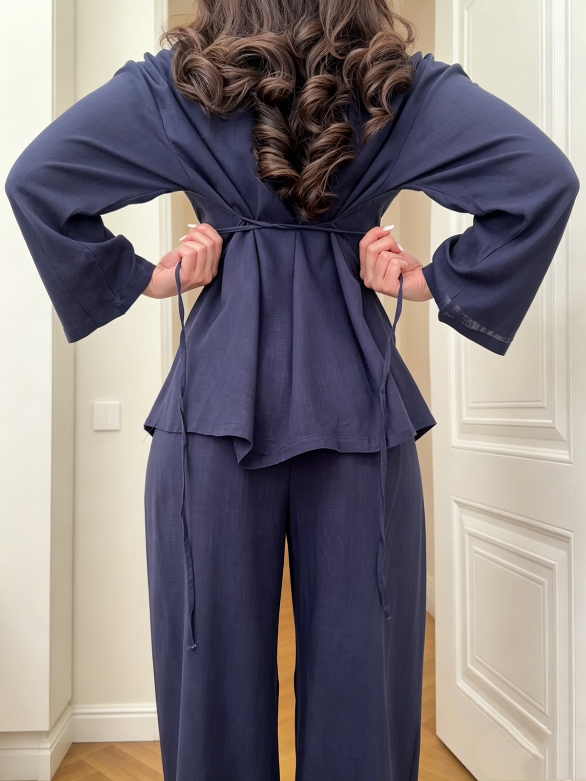 Dorvelli | Women's Button Shirt and Pants Set