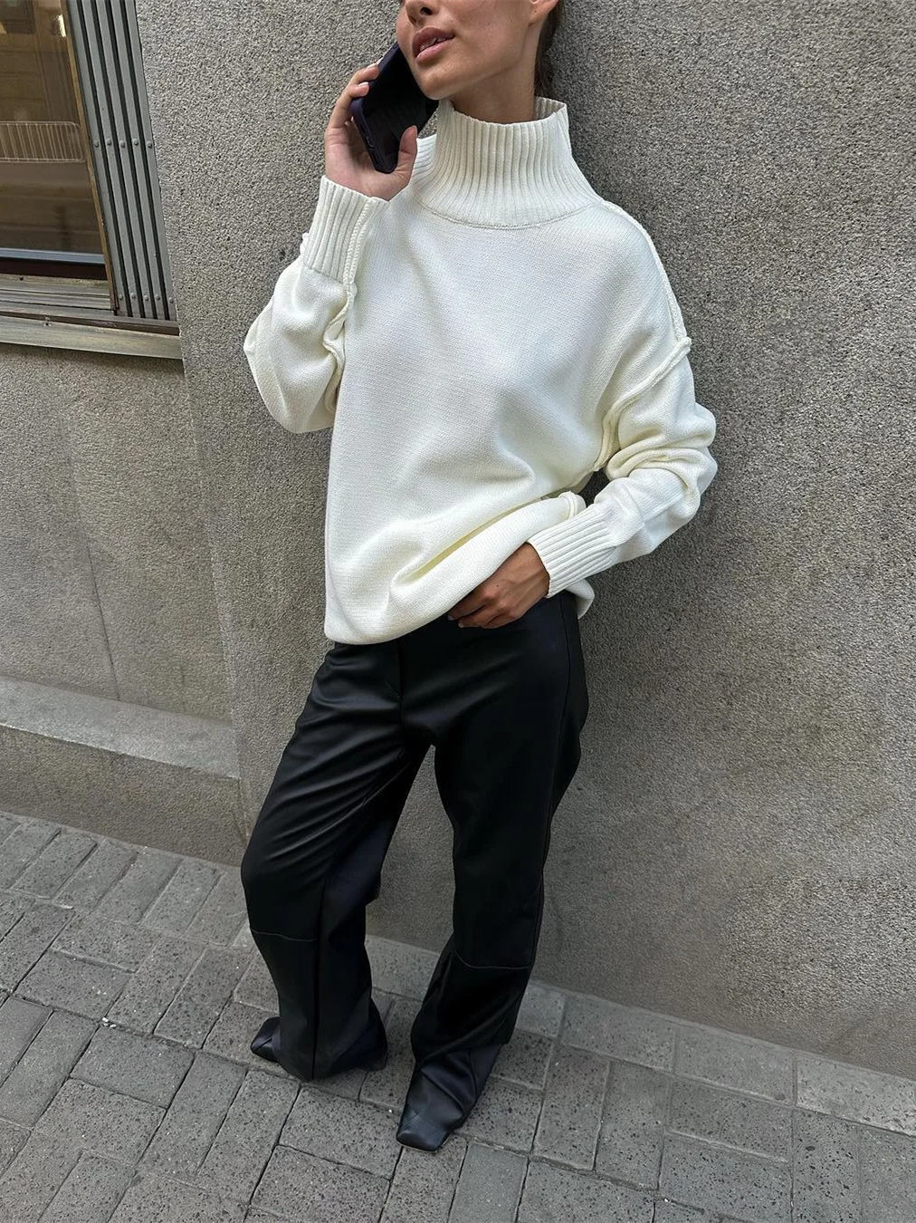 Dorvelli | Women's Casual Turtleneck Sweater
