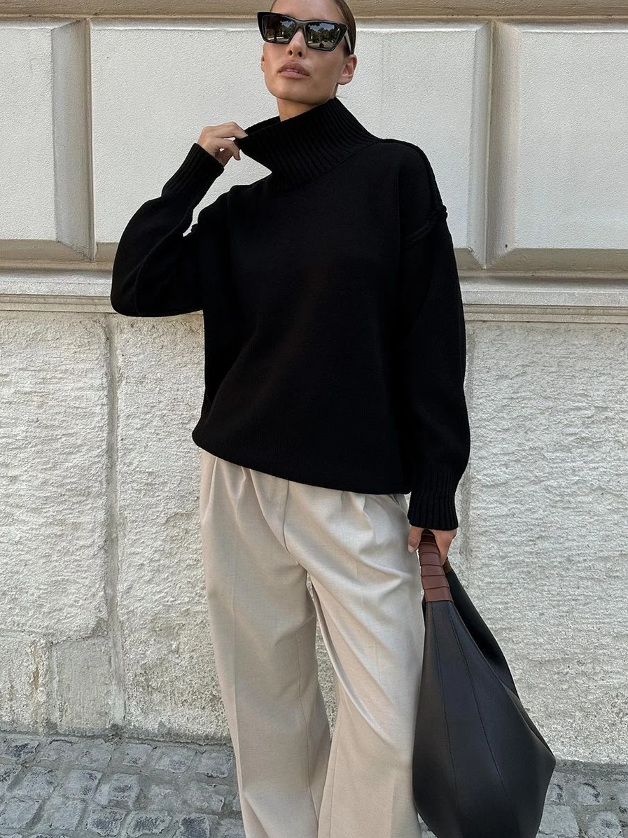 Dorvelli | Women's Casual Turtleneck Sweater
