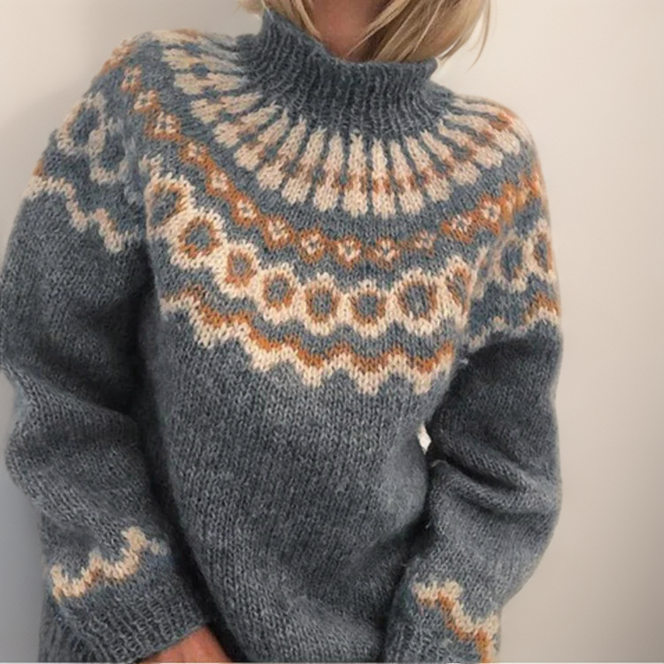 Dorvelli | Women’s Chunky Knit Women’s Turtleneck Sweater