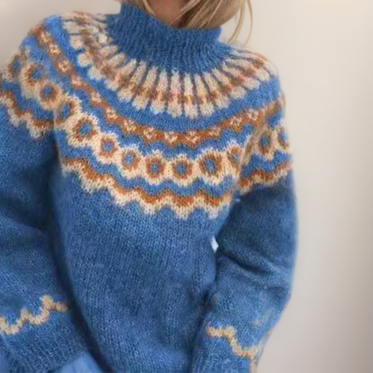 Dorvelli | Women’s Chunky Knit Women’s Turtleneck Sweater