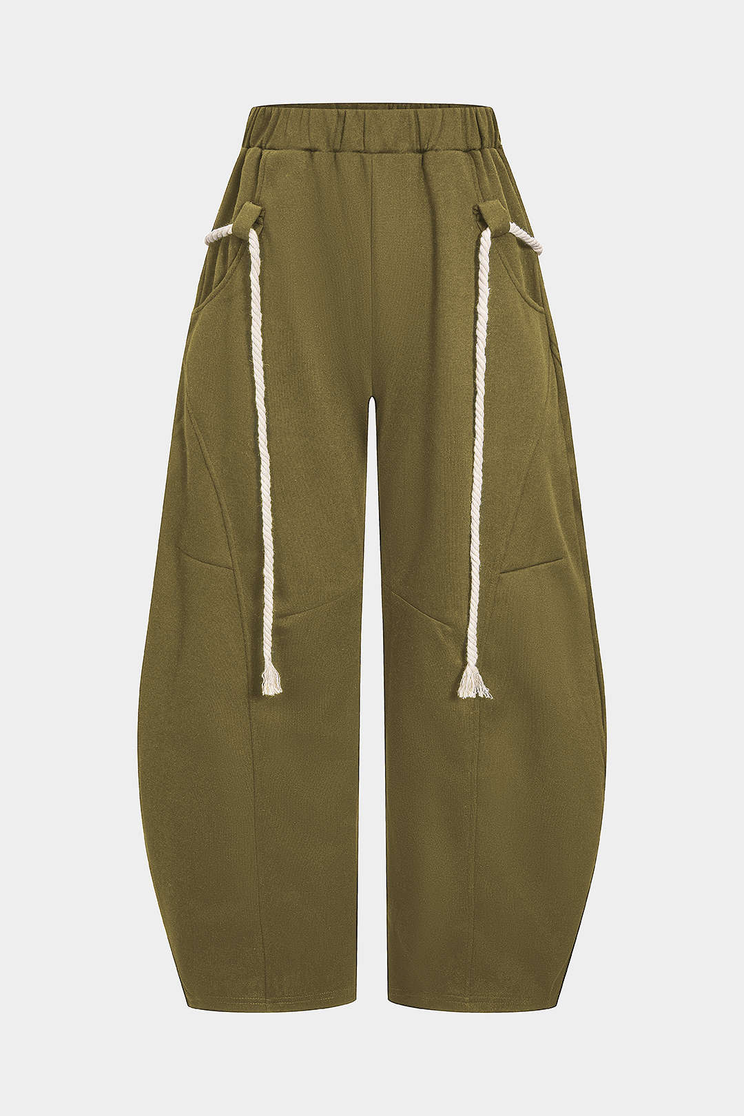 Dorvelli | Women's Drawstring Casual Wide Leg Pants