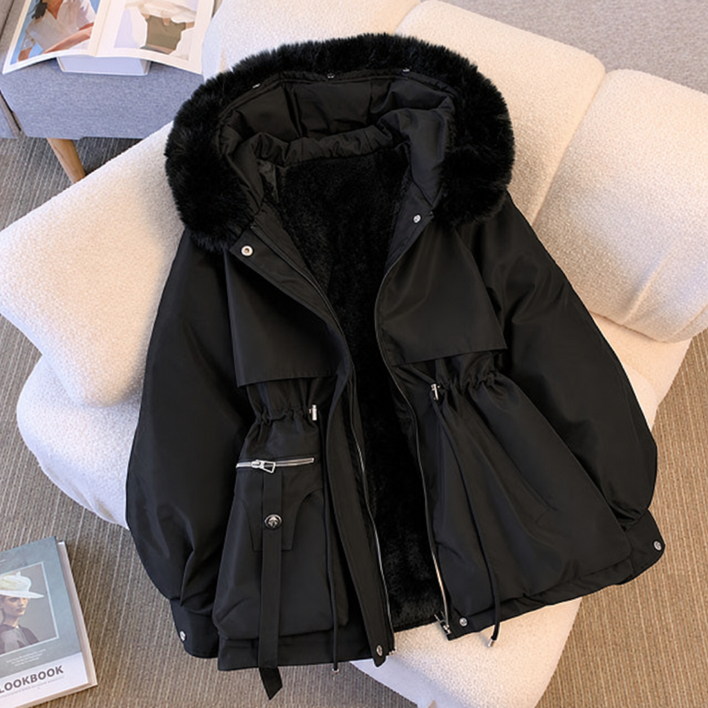 Dorvelli | Women’s Fleece Lined Hooded Women’s Winter Coat