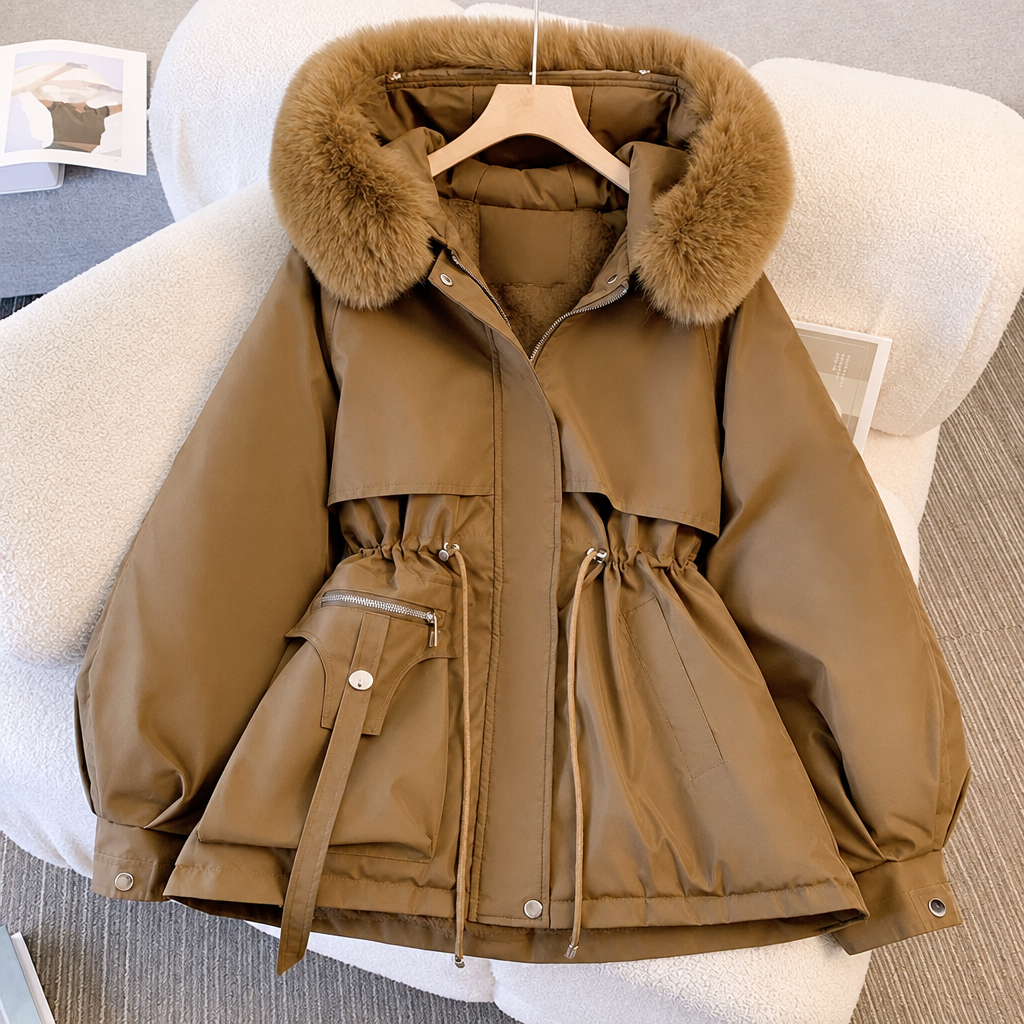 Dorvelli | Women’s Fleece Lined Hooded Women’s Winter Coat