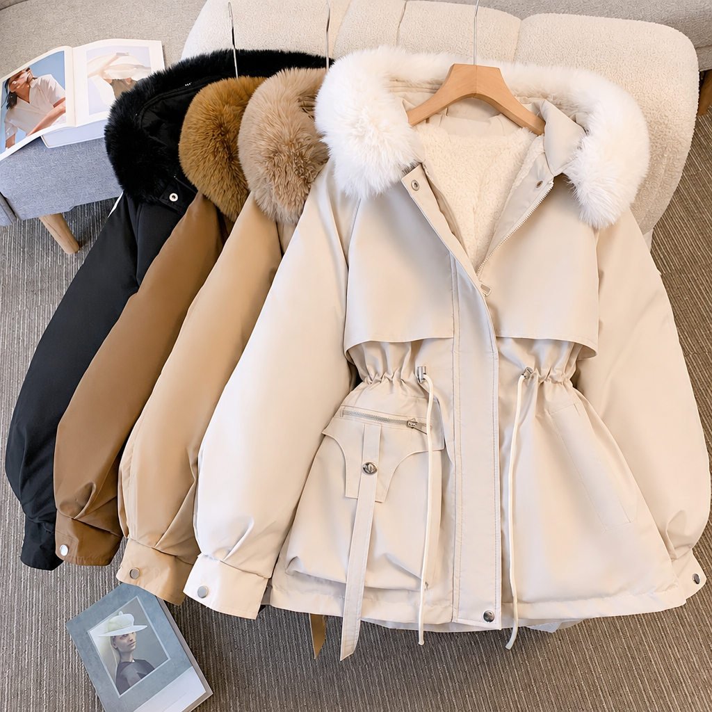 Dorvelli | Women’s Fleece Lined Hooded Women’s Winter Coat