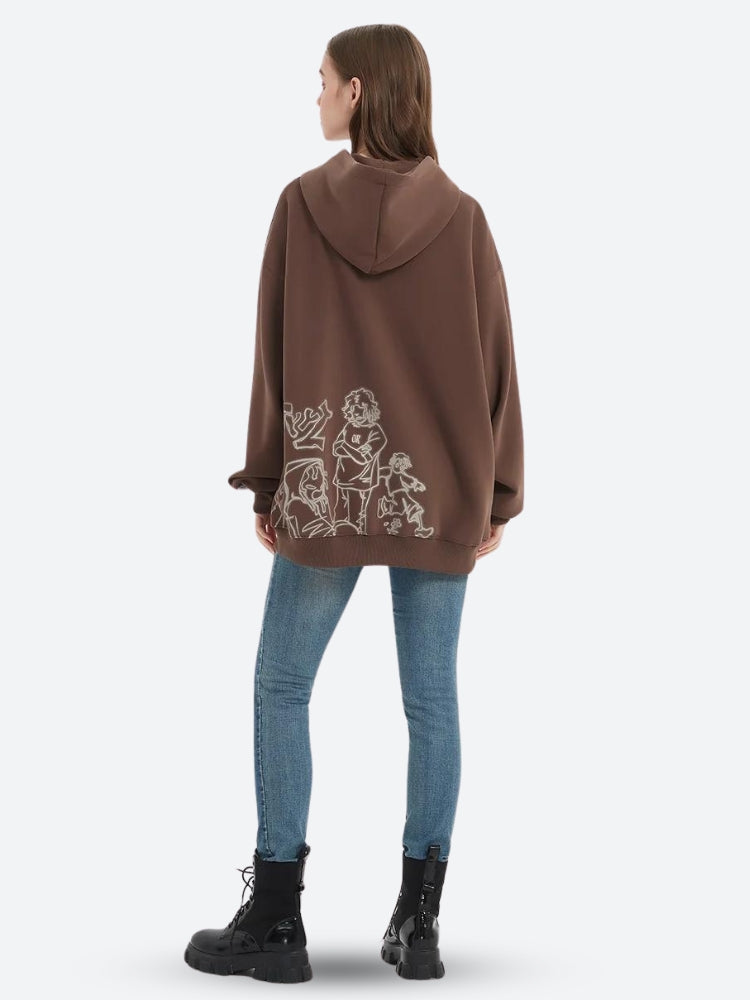 Dorvelli | Women’s Harajuku Character Graphic Hoodie