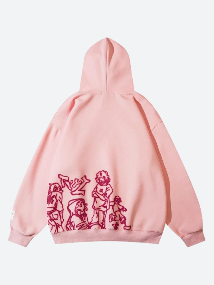 Dorvelli | Women’s Harajuku Character Graphic Hoodie