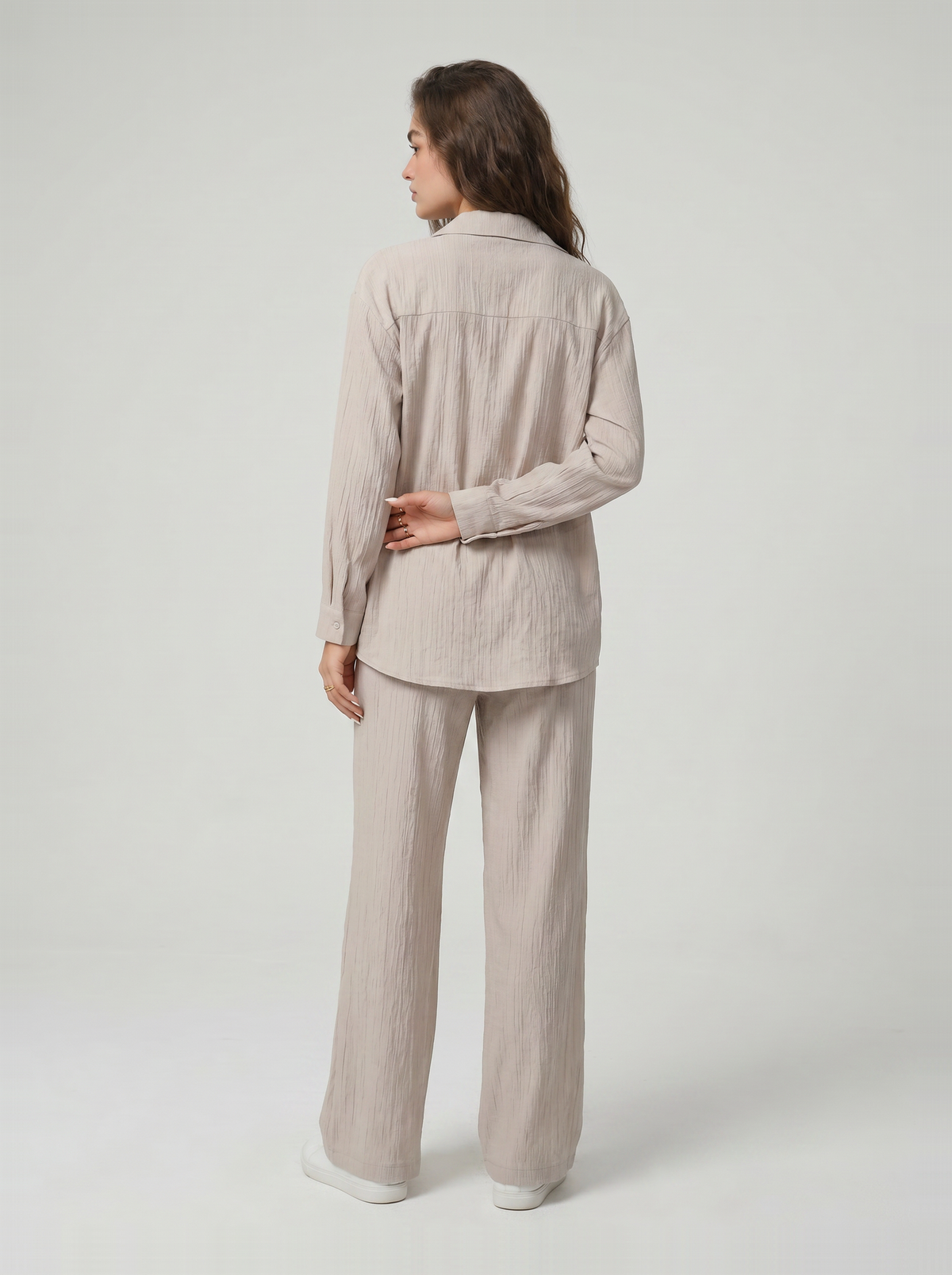 Dorvelli | Women’s High Waist Crinkle Two-Piece Set