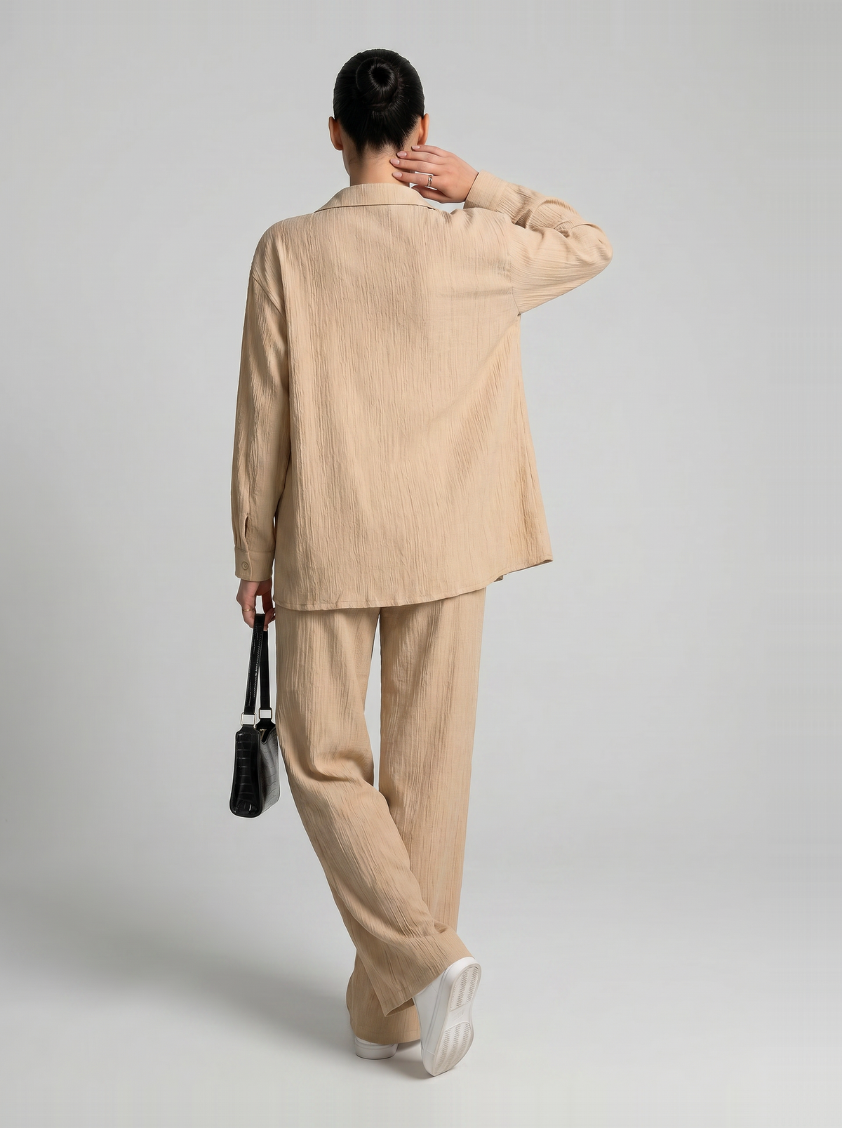 Dorvelli | Women’s High Waist Crinkle Two-Piece Set