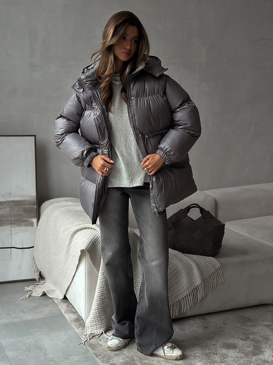 Dorvelli | Women’s Hooded Drawstring Puffer Jacket