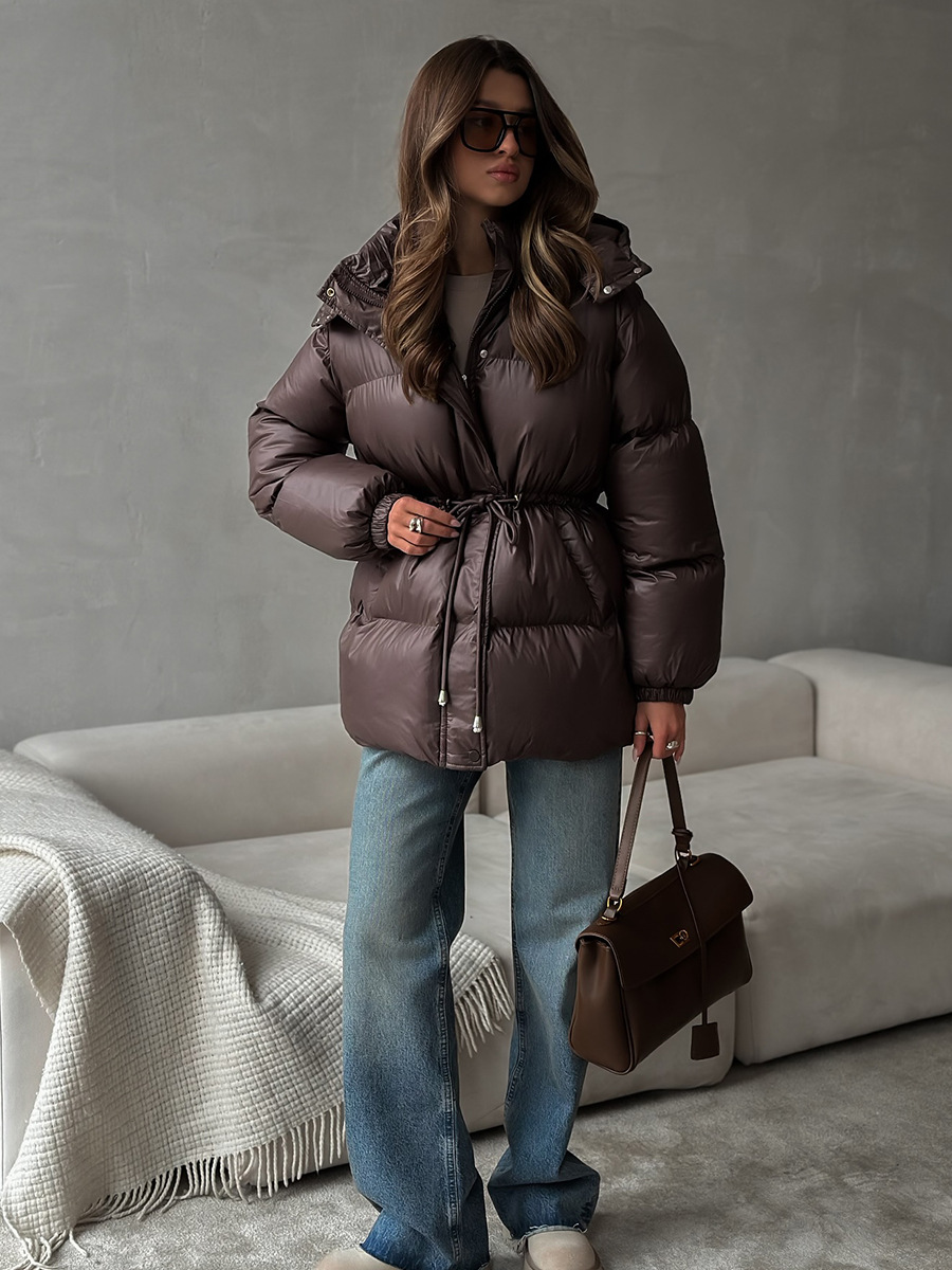 Dorvelli | Women’s Hooded Drawstring Puffer Jacket
