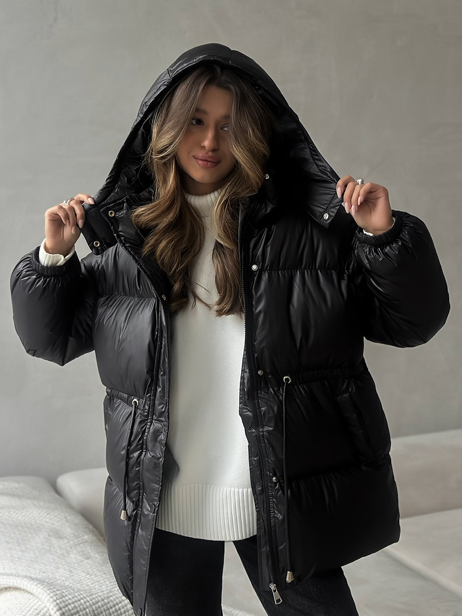 Dorvelli | Women’s Hooded Drawstring Puffer Jacket