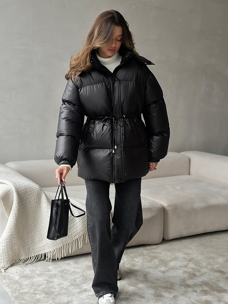 Dorvelli | Women’s Hooded Drawstring Puffer Jacket
