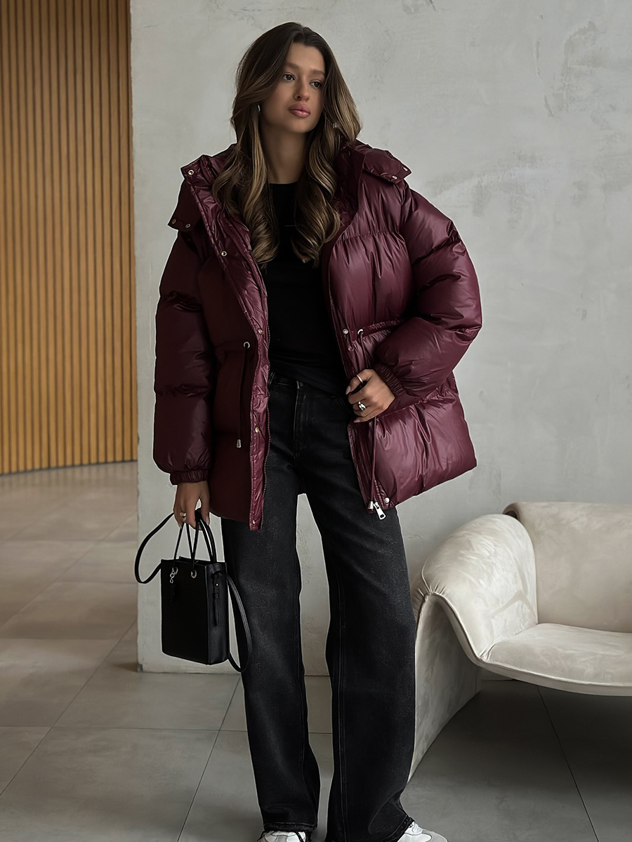 Dorvelli | Women’s Hooded Drawstring Puffer Jacket