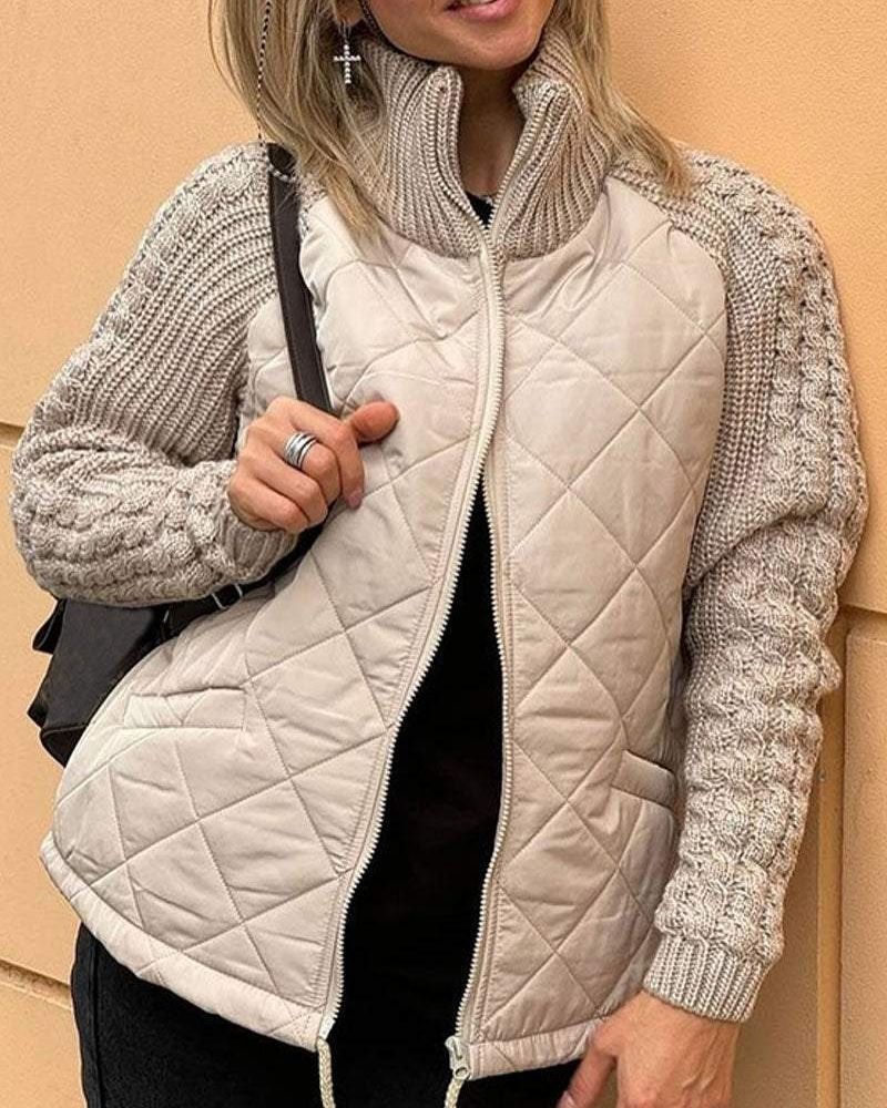 Dorvelli | Women’s Knitted Sleeve Padded Jacket