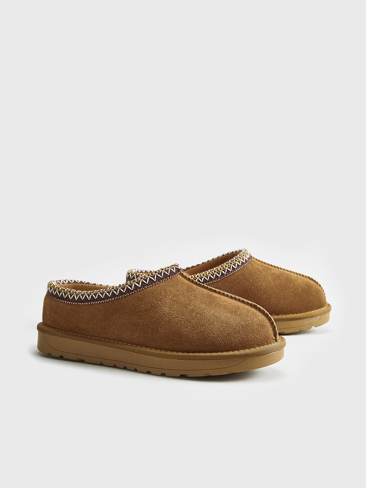 Dorvelli | Women’s Leather Round Toe Slippers