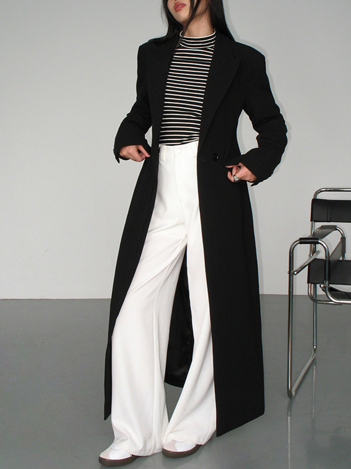 Dorvelli | Women's Long Tailored Blazer Coat