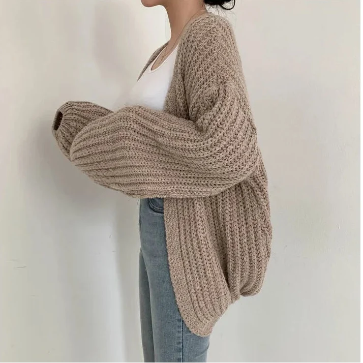 Dorvelli | Women’s Loose Fit Chunky Knit Cardigan