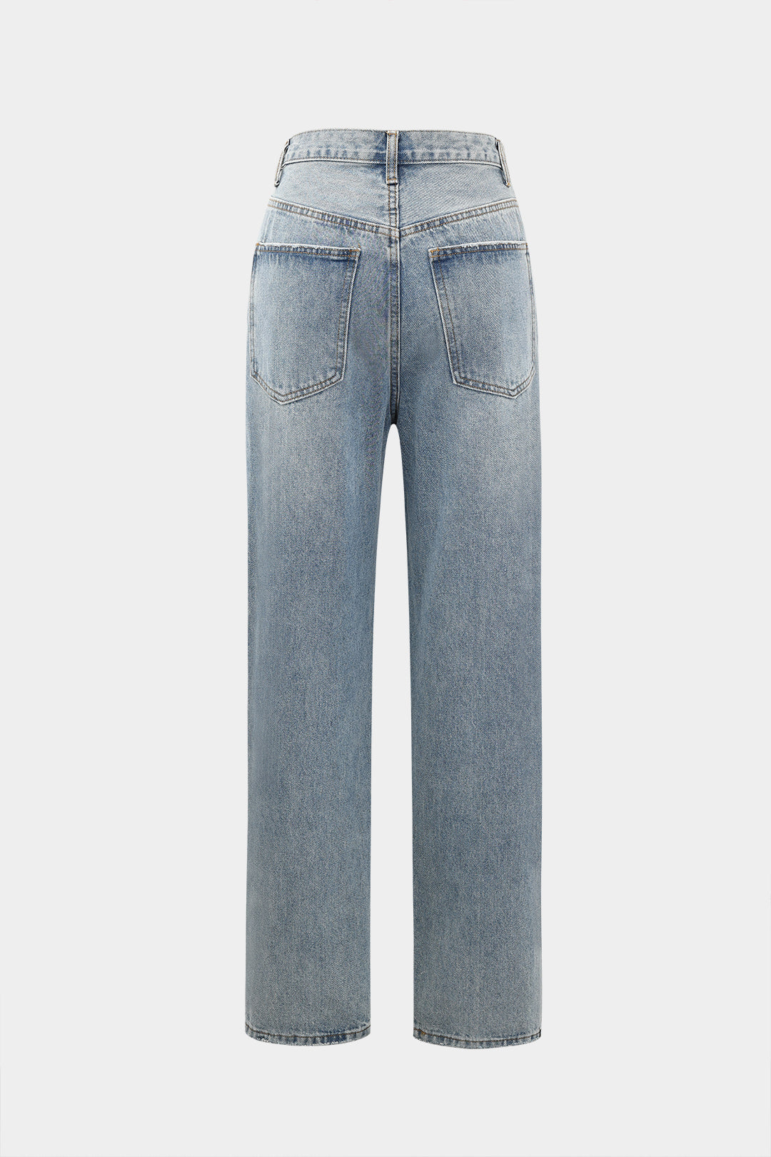 Dorvelli | Women's Loose Fit Denim Straight Leg Jeans
