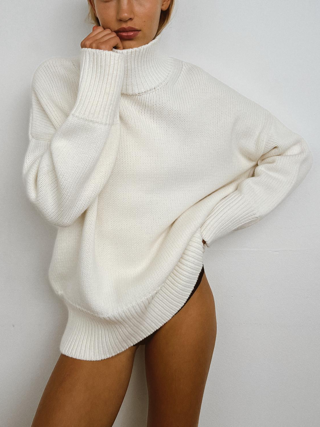 Dorvelli | Women’s Medium Stretch Turtleneck Sweater