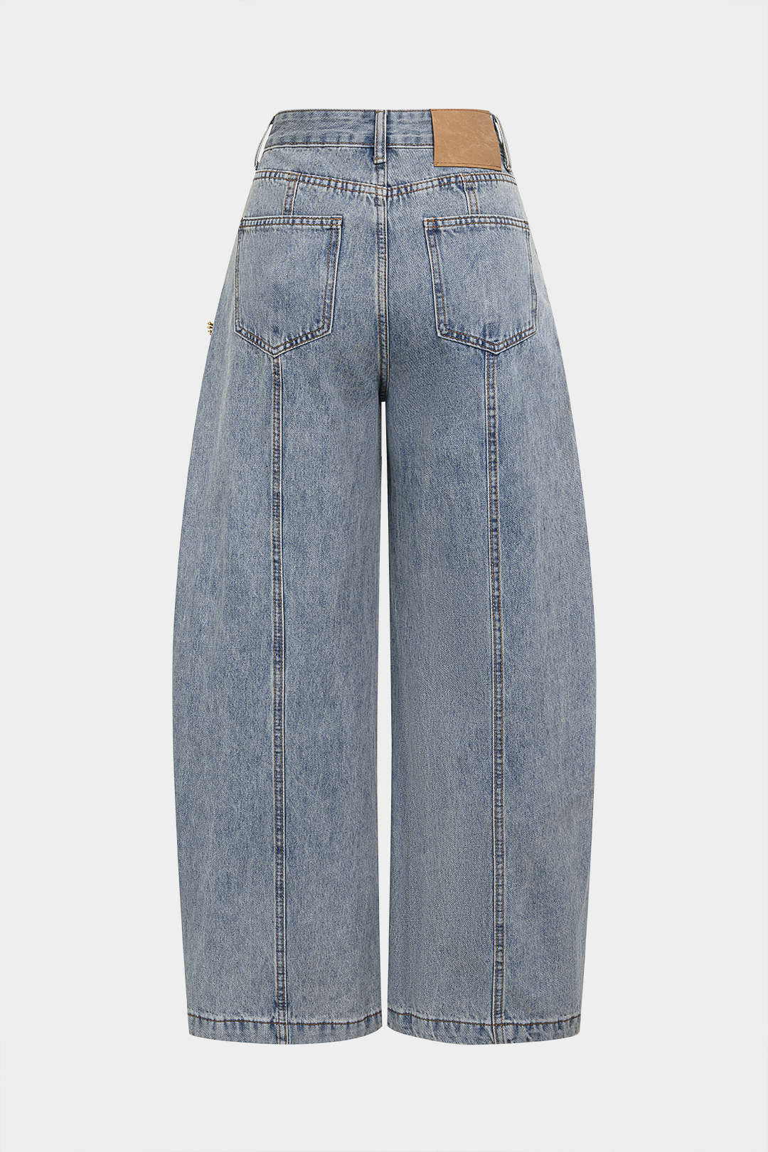 Dorvelli | Women's Metallic Denim Wide Leg Jeans