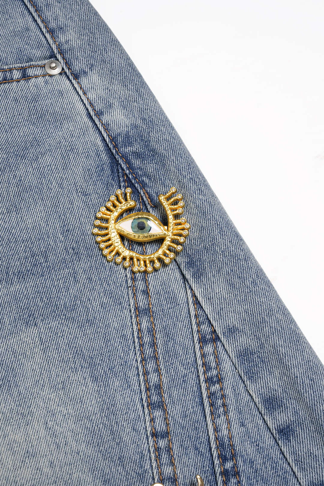 Dorvelli | Women's Metallic Denim Wide Leg Jeans