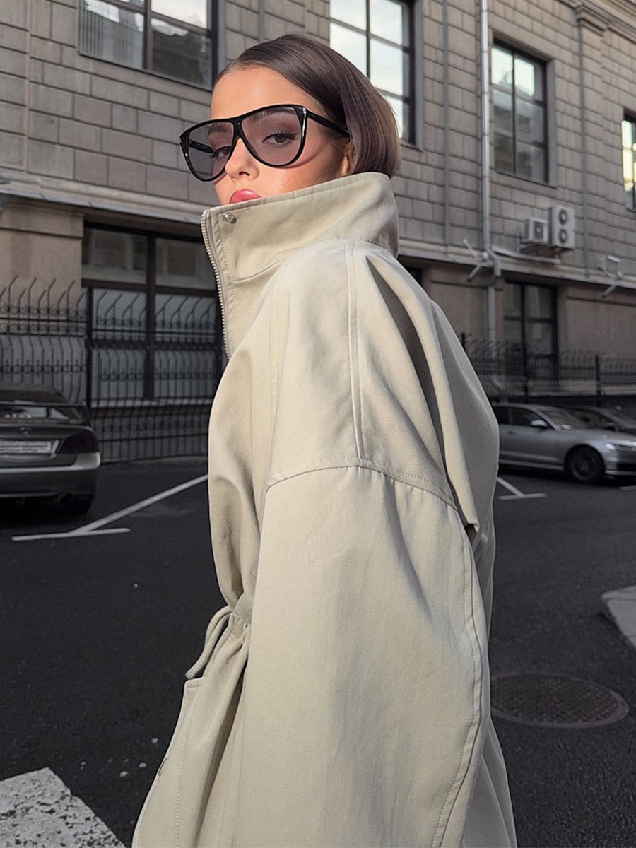 Dorvelli | Women’s Retro Regular Fit Cotton Lapel Coat