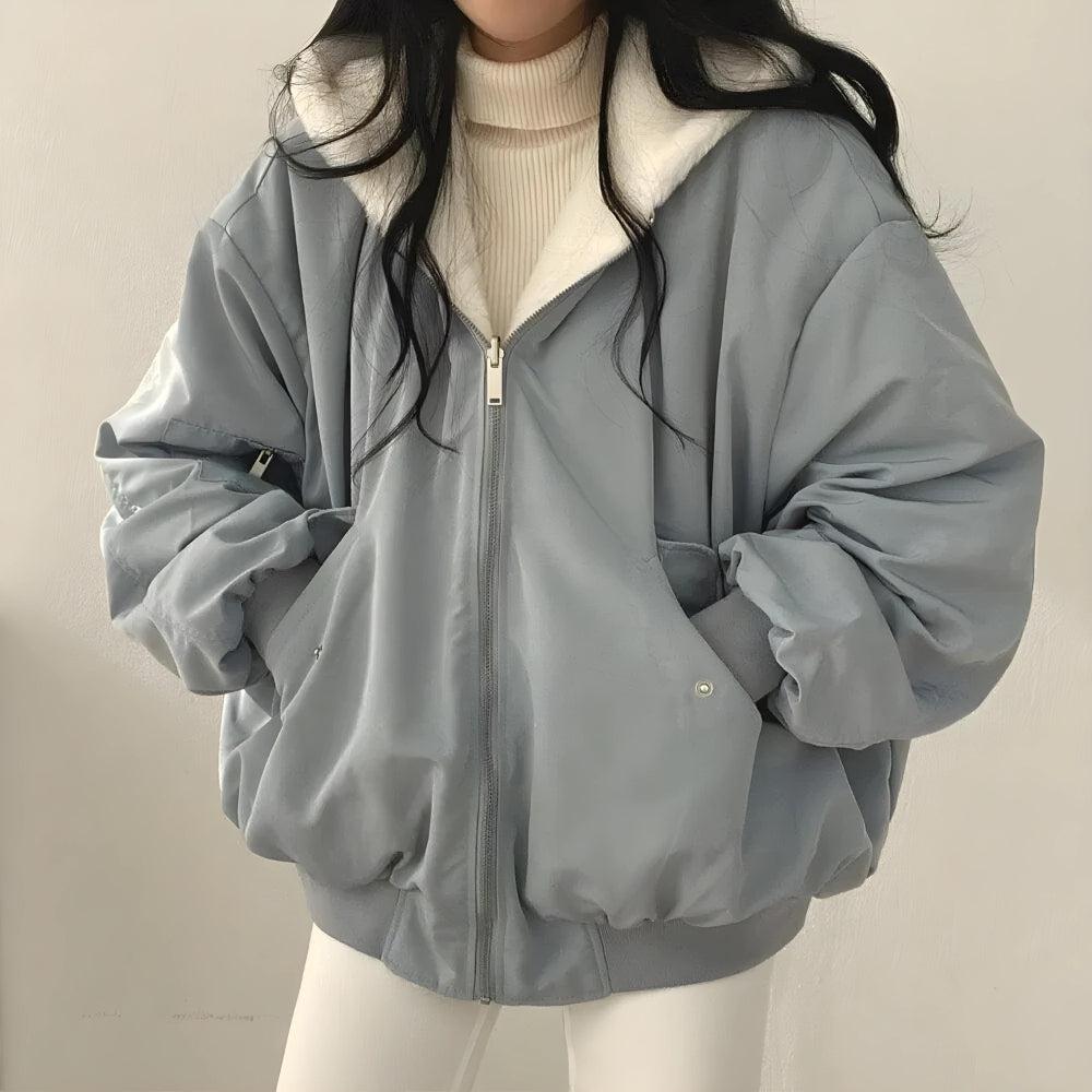 Dorvelli | Women’s Reversible Zip Teddy Jacket