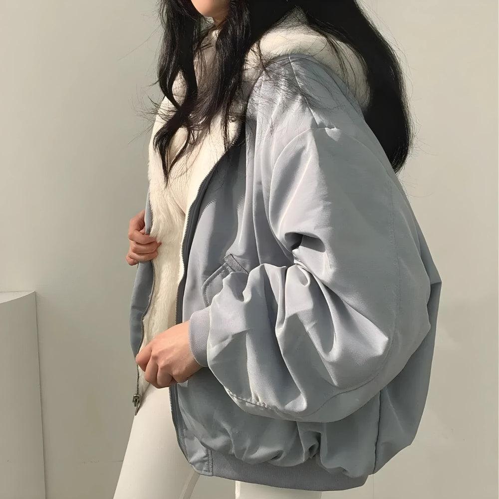 Dorvelli | Women’s Reversible Zip Teddy Jacket