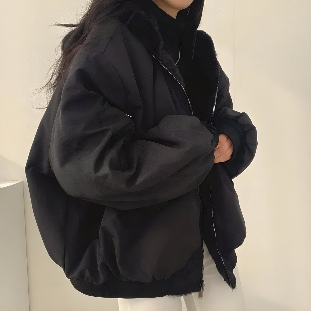 Dorvelli | Women’s Reversible Zip Teddy Jacket
