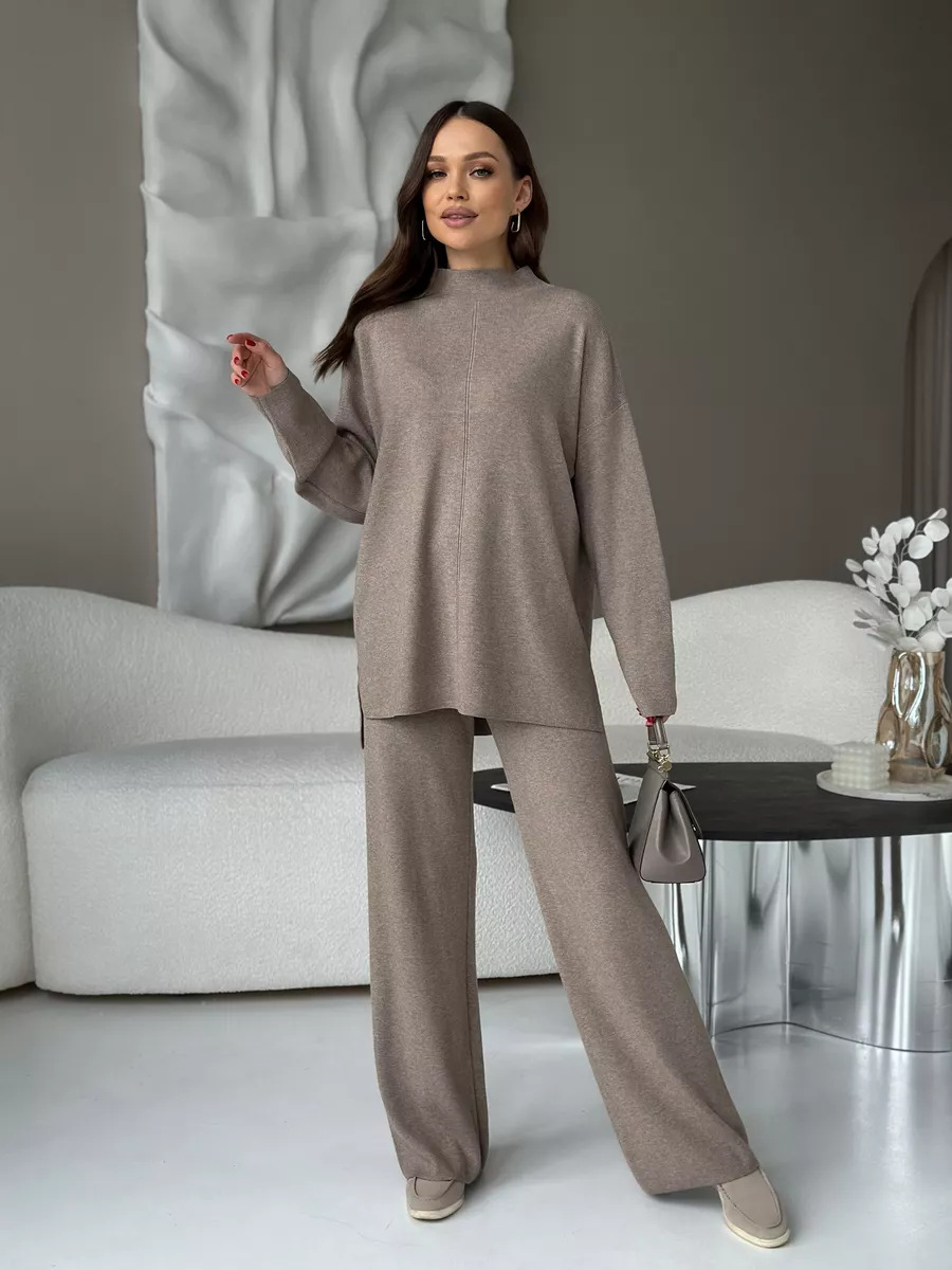 Dorvelli | Women's Split Hem Knit Two-Piece Set