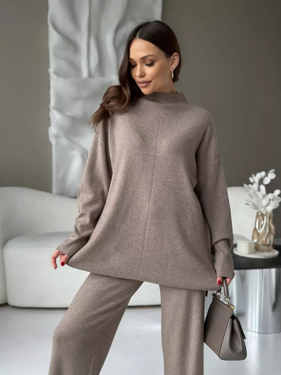Dorvelli | Women's Split Hem Knit Two-Piece Set