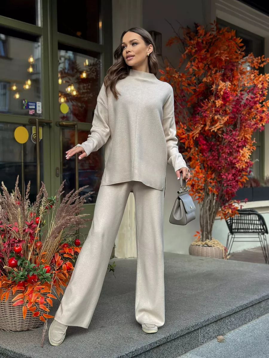 Dorvelli | Women's Split Hem Knit Two-Piece Set